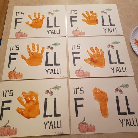 Its Fall Yall Craft, Cute Fall Crafts For Toddlers, Call Crafts For Toddlers, October Arts And Crafts For Toddlers, Fall Themed Lesson Plans For Toddlers, Fall Crafts Baby Infant, Fall Art Projects For Kids Toddlers, Fall Art For Infants And Toddlers, Letter F Fall Crafts For Preschoolers