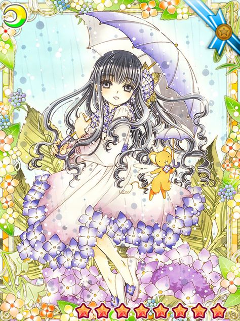 CLAMP, Cardcaptor Sakura, Daidouji Tomoyo, Kero-chan, Hydrangea, Rain Clow Cards, Sakura Card Captor, Card Captor Sakura, Sakura Art, Arte Sailor Moon, Sakura Kinomoto, Tsubasa Chronicles, Clear Card, Sakura Card