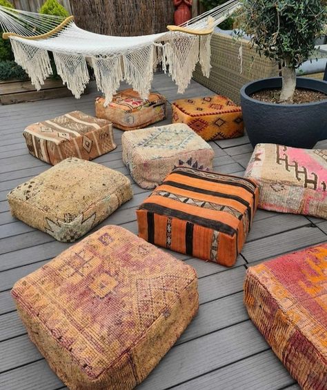 Moroccan Ottoman, Stool Ottoman, Zen Room, Moroccan Floor, Square Pouf, Floor Pouf, Moroccan Kilim, Bohemian Summer, Moroccan Pouf