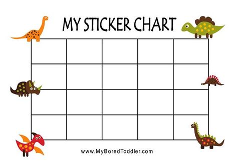 Do you want a free dinosaur reward chart? It even comes with cute stickers to print out too! You can use this as a one time use sticker chart or laminate it like I do and use it over and over again. You can get this FREE from the link in my profile. #myboredtoddler #dinosaurs #toddleractivity #toddleractivities #toddlermoms #toddlermums #rewardchart #stickerchart #toddlers Teacher Behavior Charts, Classroom Reward Chart, Reinforcement Chart, Toddler Sticker Chart, Sticker Reward Chart, Sticker Chart Printable, Baby Sign Language Chart, Screen Time Chart, Free Printable Behavior Chart