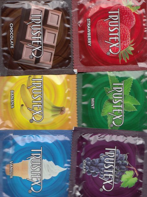 Trojan Condoms Aesthetic, Trojan Condoms, Flavored Condoms, Romantic Games, Chocolate Banana, Candy Gifts, Travel Items, Spice Things Up, Photo Gallery