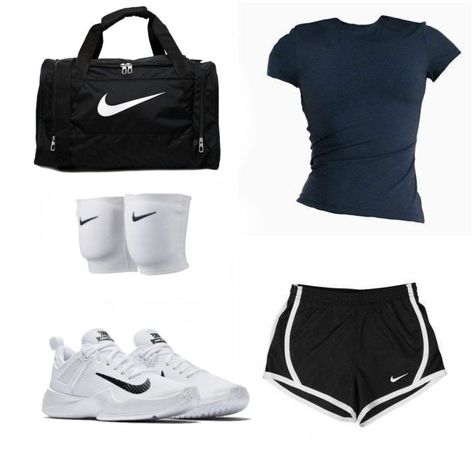 Nike Outfits Aesthetic Summer, Outfit Ideas For Volleyball, Sport Practice Outfits, Volley Ball Fits, Cute Sporty Outfits For Summer, Volleyball Aesthetic Outfits, Sports Outfits Aesthetic, Sporty Outfits For Summer, Sport Outfits Aesthetic