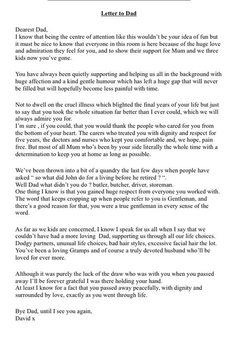 My goodbye letter to Dad. Dear Father In Heaven, Encouragement Letters Friends, Letters To Father From Daughter, Letters To My Sister, Letter To Dad In Heaven From Daughter, Letter To Parents From Daughter, Letter For Dad From Daughter, Letter To My Sister On Her Birthday, Letters To Daddy From Daughter