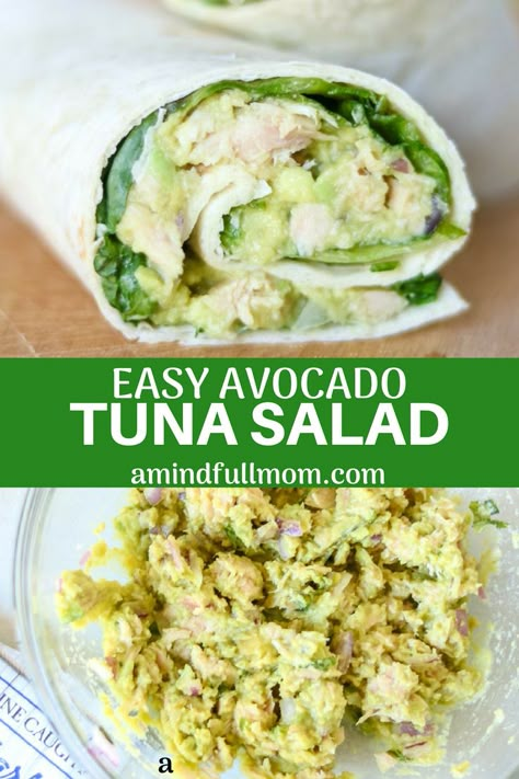 Avocado Tuna Salad No Mayo, Tuna Fish With Avocado, Tuna Salad With Olives, Tuna Avacodo Salad Recipe, Tuna Avocado Wrap, Tuna Salad Without Mayonnaise, Avocado Tuna Recipes, Tuna And Avocado Salad, Avacodo Tuna Salad