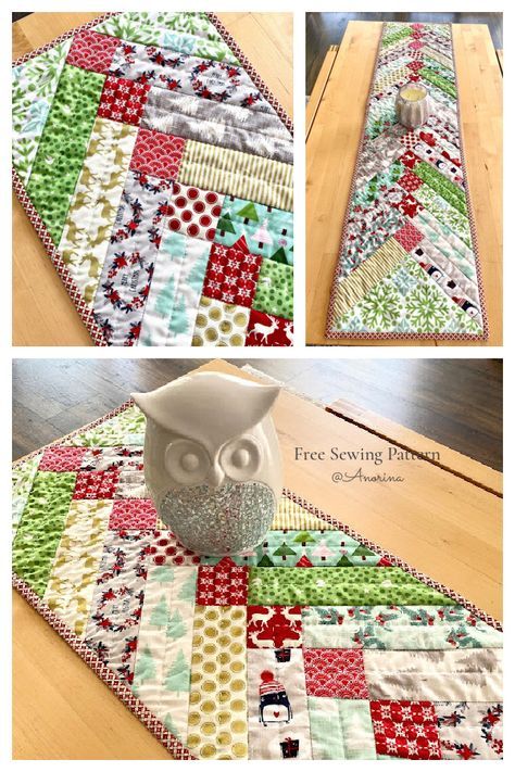 Braid Table Runner Free Sewing Pattern | Fabric Art DIY Braided Table Runner, Table Runner Sewing, Fabric Art Diy, Bee Quilt, Quilt Table Runner, Fabric Runner, Braid Quilt, Kitchen Sewing, Spring Table Runner