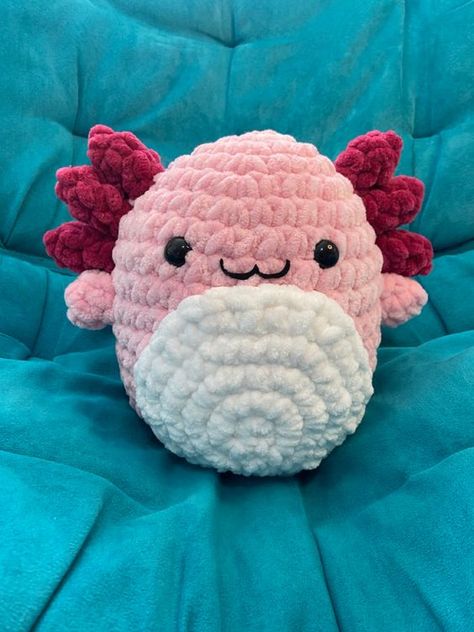 Axolotl Squishmallow Crochet Pattern PDF Crochet toys ideas #crochettoysideas #crochet #crochettoy #crochetpattern #crochetpatterns 2.412 Squish Mallow Crochet Pattern, Small Crochet Squishmallow, Easy Crochet Axolotl, Quick Easy Amigurumi, Squishmallows Crochet Pattern Free, Squishmallow Crochet Pattern Free, Crochet Squishmallow Pattern Free, Squishmallow Crochet Pattern, Squishmallow Pattern