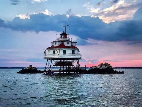 Thomas Point Lighthouse In The Bay Needs Community's Support | Annapolis, MD Patch Sailing Cruises, Explore Travel, Chesapeake Bay, Seattle Skyline, Boating, Travel Photos, Maryland, Photo Inspiration, Lighthouse