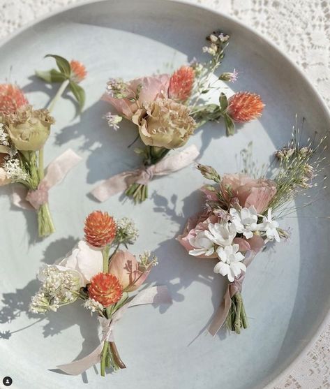 Pastel Boutonniere, Fall Boutonnieres, Groomsmen Boutonniere, Tahoe Wedding, Wedding Flower Inspiration, Future Wedding Plans, Corsage Wedding, Boutonniere Wedding, Orange Wedding