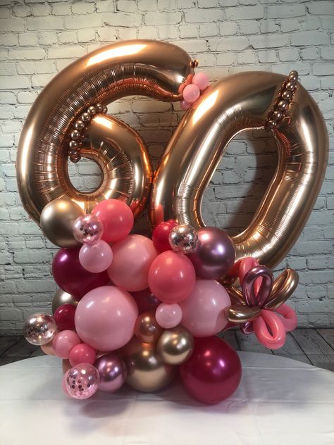 A bespoke balloon marquee for a lucky lady #balloons #balloonndecoration #birthday #60thbirthday 60 Balloon Bouquet, 60 Birthday Balloons, Balloon Marquee, 60th Birthday Ideas For Mom, 60th Birthday Balloons, Balloon Topiary, 60 Balloons, 80s Party Decorations, Minnie Mouse Balloons