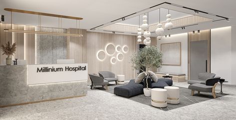 Hospital Interior design :: Behance Interior Design Behance, Modern Hospital, Luxury Nursery, Daycare Design, Office Waiting Rooms, Hospital Interior, Hospital Interior Design, Hospital Design, Clinic Design