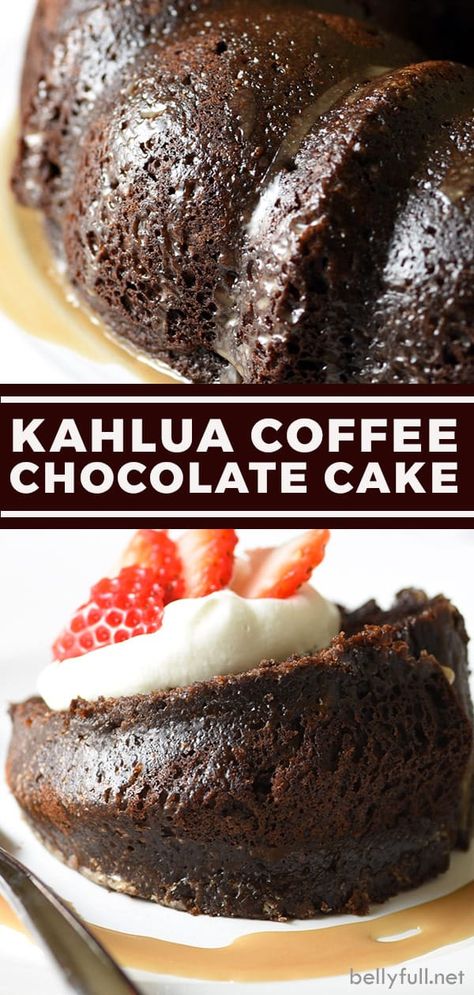 This Kahlúa Coffee Chocolate Cake has a super moist crumb infused with a luscious coffee and chocolate liqueur mixture. It’s a chocolate and coffee lovers dessert dream and so easy to make! Chocolate Brunch Dessert, Coffee And Kahlua Cake, Coffee And Kahlua Crazy Cake, Easy Kahlua Cake, Chocolate Cake With Kahlua, Kalua Cake Chocolate, Joanna Gaines Chocolate Cake, Coffee Liqueur Cake, Kailua Cake Recipe