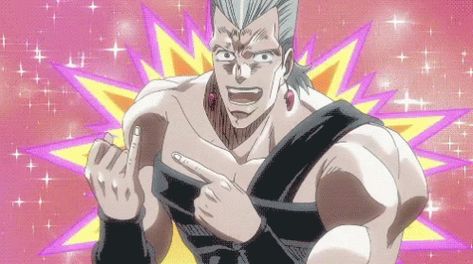 Jojo Polnareff GIF - Jojo Polnareff Stardustcrusaders - Discover & Share GIFs Jojo's Bizarre Adventure Stardust Crusaders, Jojo Bizarro, Jojo Stardust Crusaders, Stardust Crusaders, Jojo Parts, Bad Person, Jojo Bizzare Adventure, Know Your Meme, Crusades