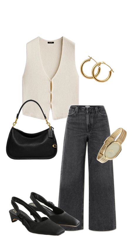 High Waisted Jeans, Ootd, High Waisted, Gold, Fashion Trends, Black