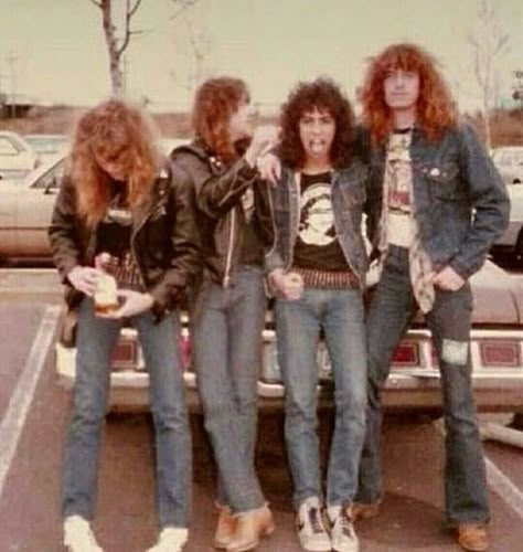 Metalhead Fashion, 80s Metal Bands, Metallica Band, The Four Horsemen, Cliff Burton, First Live, Kirk Hammett, Band Pictures, James Hetfield