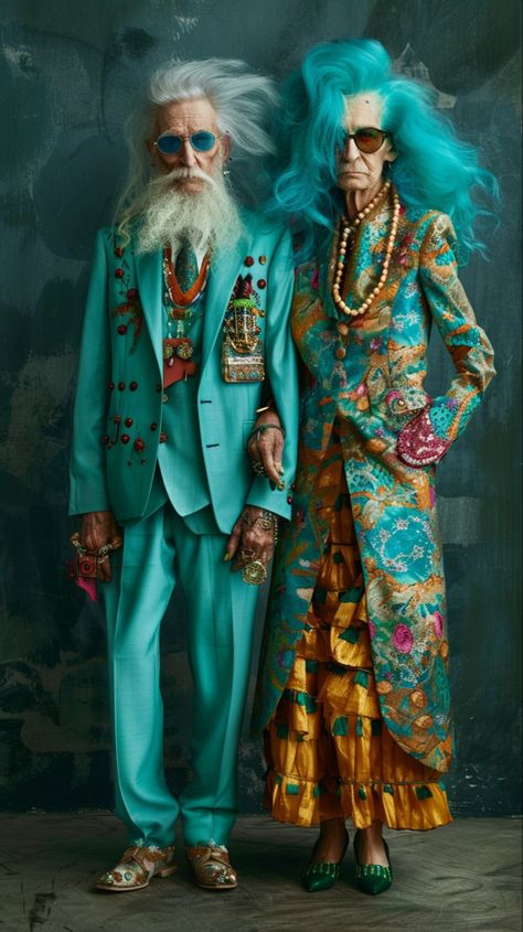 Age Of Aquarius Outfit, Eccentric Aesthetic Fashion, Cool Old Ladies, Advanced Style Boho, Eccentric Fashion, Unconventional Fashion, Eccentric Style, Advanced Style, Ageless Style