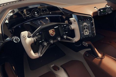 Concept Car Interior Design, Taycan Porsche, Aesthetic Porsche, Panamera Porsche, Porsche Aesthetic, Porsche Garage, Porsche Luxury, Concept Car Interior, Car Interior Design Sketch