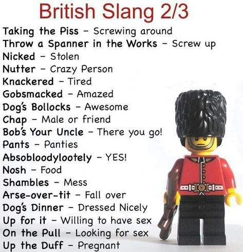 British Slang Words, British Quotes, British Vs American, British And American English, British Slang, English Vocab, Slang Words, Interesting English Words, Good Vocabulary Words