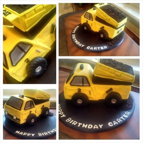 Truck Cake Design, Truck Cake Birthday, Dump Truck Birthday Cake, Construction Site Birthday Party, Dump Truck Cake, Dump Truck Cakes, 9 Inch Cake, Truck Birthday Cake, Truck Birthday Cakes