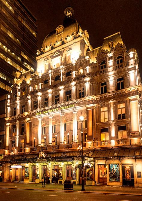 Her Majesty`s Theatre London. Night shot of Her Majesty`s Theatre in London. Her #Sponsored , #affiliate, #Paid, #Theatre, #Night, #London, #Majesty Theatre In London, Her Majestys Theatre London, West End London Theatres, London Editorial, London Autumn, Theatre London, Musical Theatre Broadway, London Dreams, Theater District