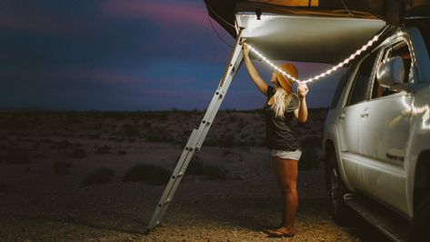 The Best Camping Lights, According to Reviewers Campsite Lighting, Food Recipes Keto, Camping Vehicles, Overland Camping, All Food Recipes, Camping Set Up, Ideas For Camping, Car Tent, Roof Tent