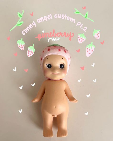 Pin • Instagram Custom Sonny Angel, Angel Custom, Sonny Angels, Sonny Angel, Have You Tried, You Tried, Try It, Strawberries, Birthday Gifts