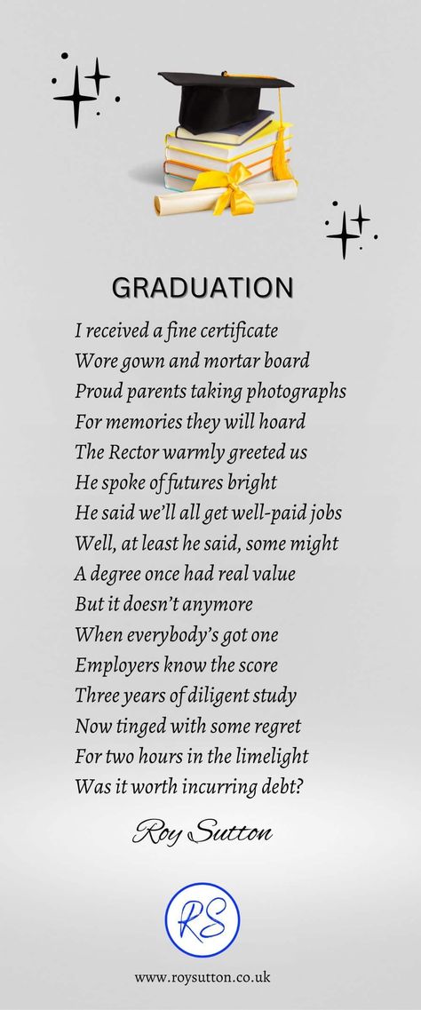 For some graduation is a celebration. For others it raises a question. Here's Graduation Poem to reflect on the question. Graduation Poems, Graduation Quotes, Best Poems, Student Debt, Learn English Vocabulary, A Question, The Question, English Vocabulary, Primary School