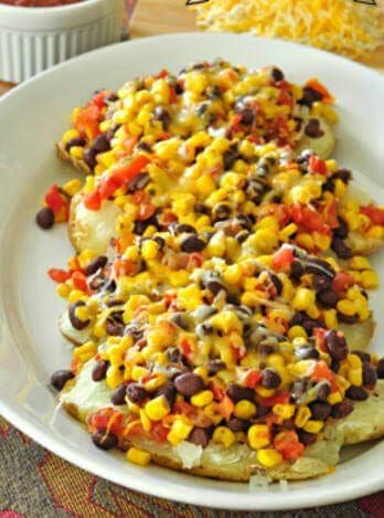 WIC recipes Southwestern Stuffed Potatoes Wic Recipes, Fast Vegetarian Dinner, Easy Microwave Recipes, Special Diet Recipes, Stuffed Potatoes, Pantry Recipes, 5 Ingredient Dinners, Pantry Ingredients, Meatless Dinner