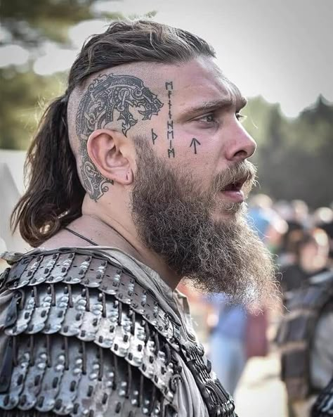 Viking Haircut, Viking Hairstyles, Viking Braids, Thick Beard, Loose Ponytail, Viking Men, Mohawks, Viking Women, Viking Hair