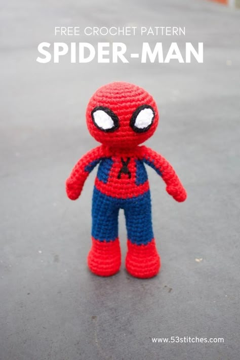 Spider Man Amigurumi Free Pattern, Crochet Spiderman Amigurumi Free Pattern, Crochet Spiderman Eyes, Spider Man Crochet Pattern, Spiderman Crochet Pattern, Amigurumi Marvel, Spiderman Eyes, Spiderman Plush, Crochet Spiderman