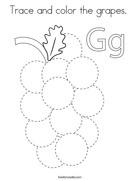 Trace and color the grapes Coloring Page - Twisty Noodle Grape Template Free Printable, Grapes Coloring Page, Grape Crafts For Preschool, Fruit Lesson Plans Preschool, G For Grapes, G Is For Grapes, Free Stencils Printables Templates, Preschool Summer Camp, Craft For School