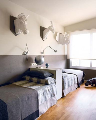 Shared Boys Rooms, Kids Rooms Shared, Boys Shared Bedroom, Cozy Bedroom Design, Kids Shared Bedroom, Shared Bedroom, Dekorasi Kamar Tidur, Shared Bedrooms, Big Boy Room