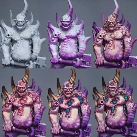 Nurgle Paint Scheme, Maggotkin Of Nurgle Paint Scheme, Heroquest Miniatures, Maggotkin Of Nurgle, Dnd Painting, Painting Figurines, 3d Printed Miniatures, Chaos Daemons, Warhammer Figures