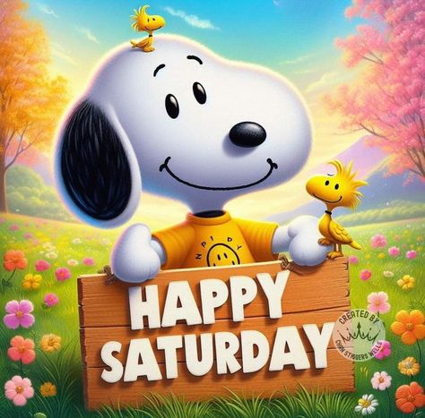 Snoopy Movie, Weekly Greetings, Happy Saturday Pictures, Birthday Snoopy, Happy Saturday Quotes, Cute Picture Quotes, Happy Saturday Images, Saturday Blessings, Peanut Gallery