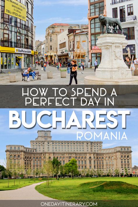 One Day in Bucharest Itinerary - What to do in Bucharest, Romania Things To Do In Bucharest, Bucharest Itinerary, Palace Of The Parliament, European Cruise, European Cruises, Busy Street, Bucharest Romania, Travel Europe, Local Guide