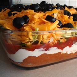 Seven Layer Taco Dip - we make it all the time is one of everyones favorites...easy and delicious!! Seven Layer Taco Dip, Layer Taco Dip, Layered Taco, Walking Taco, Taco Dip Recipe, Layered Taco Dip, Delicious Appetizers, Layer Dip, Taco Dip