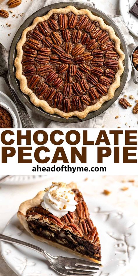 Easy Chocolate Pecan Pie, Texas Chocolate Pecan Pie, Dark Chocolate Pecan Pie, Deep Dish Pecan Pie Recipe, Classic Pecan Pie Recipe, Pecan Pie Cookies Recipe, Chocolate Pecan Pie Recipe, Classic Pecan Pie, Holiday Pie