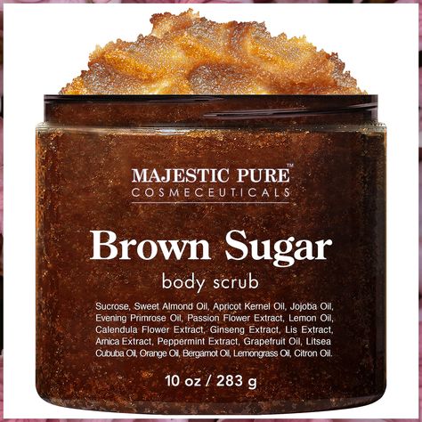 Brown Sugar Body Scrub for Cellulite and Exfoliation - Natural Body Scrub - Reduces The Appearances of Cellulite, Stretch Marks, Acne, and Varicose Veins, 10 Ounces Dietary Supplements Packaging, Brown Sugar Body Scrub, Best Conditioner, Vanilla Body Butter, Brown Sugar Scrub, Makeup Cases, Natural Body Scrub, Eyebrow Liner, Best Shampoo