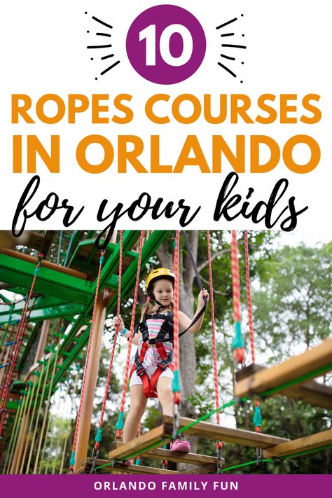 Here are several ropes courses in and around Orlando to visit with the kids. If you wish to participate in this sport, you may choose between indoor and outdoor courses. If you're not quite ready to soar to the sky, head to the trees! We have prepared a fantastic collection of rope courses in and around Orlando. They range from novice to expert, but one thing they all have in common is that they are enjoyable for the entire family! Team Building Activities For Adults, Orlando Activities, Upside Down House, Great Vacation Spots, Orlando Family, Orlando Parks, Ropes Course, Activities For Adults, Indoor Fun