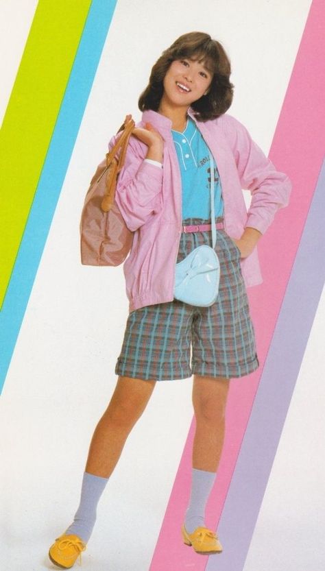 Toycore Fashion, 80s Japanese Fashion, Showa Retro, 80s Outfit, Poses References, 1980s Fashion, Mode Inspo, Pose Reference Photo, 80s Fashion