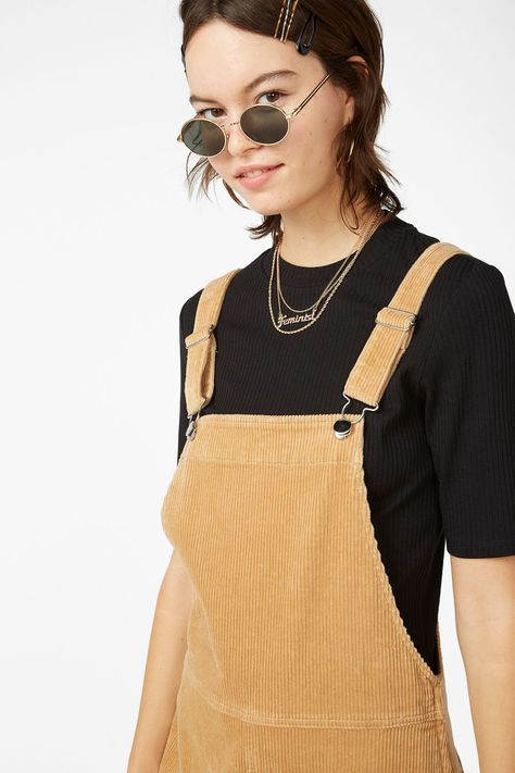 Corduroy dungarees - Beyond beige - Jumpsuits - Monki GB Corduroy Dungarees Dress, Beige Jumpsuit, Womens Overalls, Corduroy Dungarees, Cotton Dungaree, Cotton Overalls, Maxi Dress Collection, Dungaree Dress, Denim Dungarees