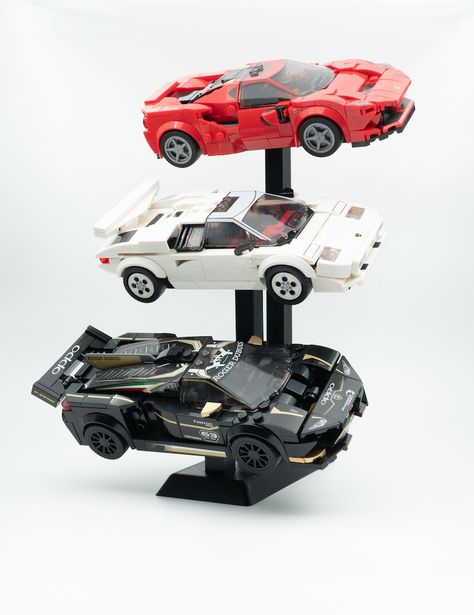 3 Tier Riser Display BUILD YOUR OWN for Lego Speed Champions - Etsy Hungary Toyota Runner, Lego Display Ideas, Lego Room Decor, School Wishlist, Lego Land, Lego Display, Lego Speed Champions, Hot Weels, Display Risers