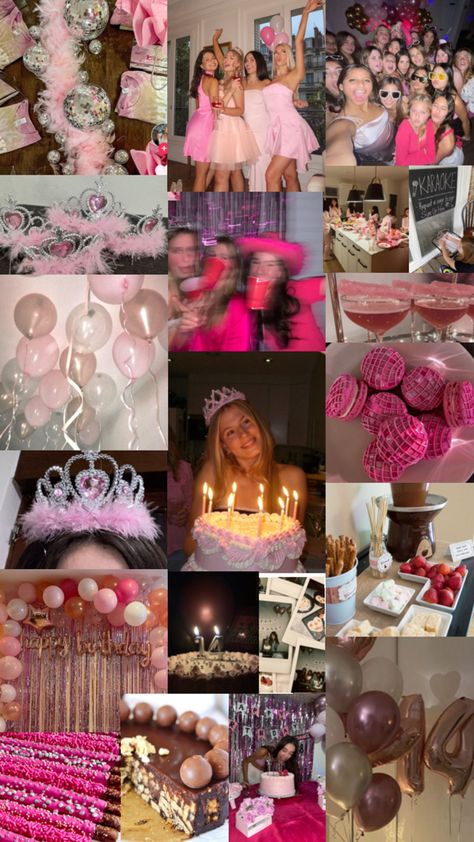 Pink birthday theme birthday party Pink Party Ideas For Teens, Pink Teen Birthday Party, Pretty In Pink Party Theme, Victoria Secret Birthday Party Theme, Victoria Secret Party Ideas, Pink Party Theme Ideas, Y2k Birthday Party Theme, Pink Themed Birthday Party, Pink Theme Birthday