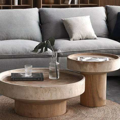 Style Coffee Table, Round Wood Coffee Table, 아파트 인테리어, Wood Rounds, Living Room Coffee Table, Modern Coffee Tables, Round Coffee Table, Coffee Table Wood, Unique Furniture