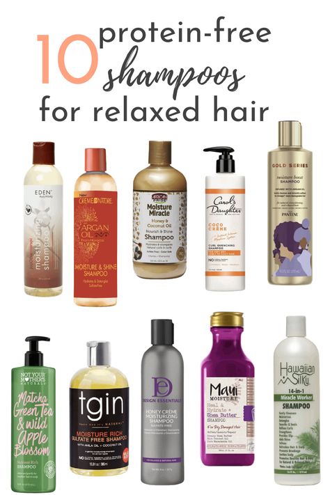 Products To Use On Relaxed Hair, Hair Products For Relaxed Hair Black, Shampoo And Conditioner For Relaxed Hair, Low Porosity Relaxed Hair Regimen, Hair Care For Relaxed Hair Black Women, How To Care For Relaxed Hair Tips, Best Products For Relaxed Hair, Protein Free Hair Products, Relaxed Hair Care Products