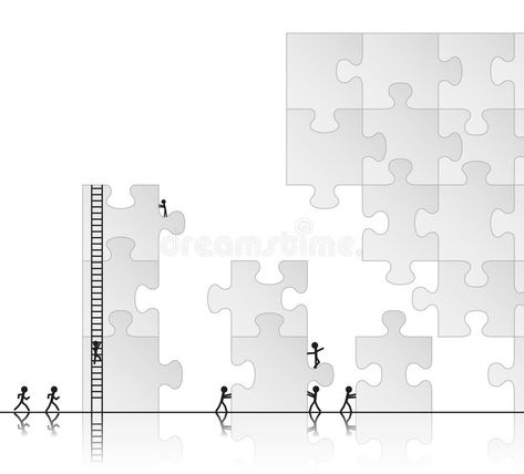 Building a puzzle. Illustration of team building a puzzle #Sponsored , #ad, #Sponsored, #puzzle, #team, #Illustration, #Building Puzzle Architecture, Concept Diagrams, Team Illustration, Puzzle Illustration, Illustration Building, Urban Concept, Concept Diagram, Architecture Design Concept, Concept Architecture