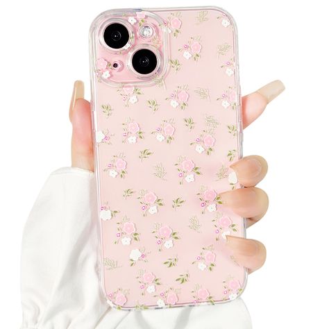 Clear Floral Phone Case, Pink Flower Phone Case, Cute Glasses Case, Iphone 15 Pro Phone Case, Pink Iphone 15 Case, Pink Iphone Case Aesthetic, Cute Pink Phone Cases, Cute Iphone, Simple Phone Cases