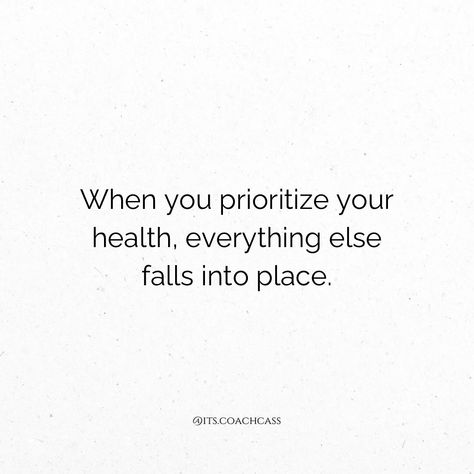 Prioritizing wellness isn’t just about feeling good; it’s the foundation for everything else in life. 💫 When we feel our best, we can give our best. 😌 Let’s make time for what truly matters — our health. 🧘🏼‍♀️ • • • #WellnessJourney #HealthyHabits #MindBodySoul #CoachCass #HealthyHabits #WellnessWarrior #TransformationInProgress #holisticlifestylecoach #wellnesscoach #weightlosscoach #healthiswealth #nontoxic #nontoxicliving #healthylifestyle #healthyhome #cleaneating #healthyfamily #heal... Prioritize Your Health Quotes, Health Priority Quotes, Chiropractic Art, Prioritize Your Health, Holistic Lifestyle, Feeling Good, Healthy Families, Wellness Coach, Mind Body Soul