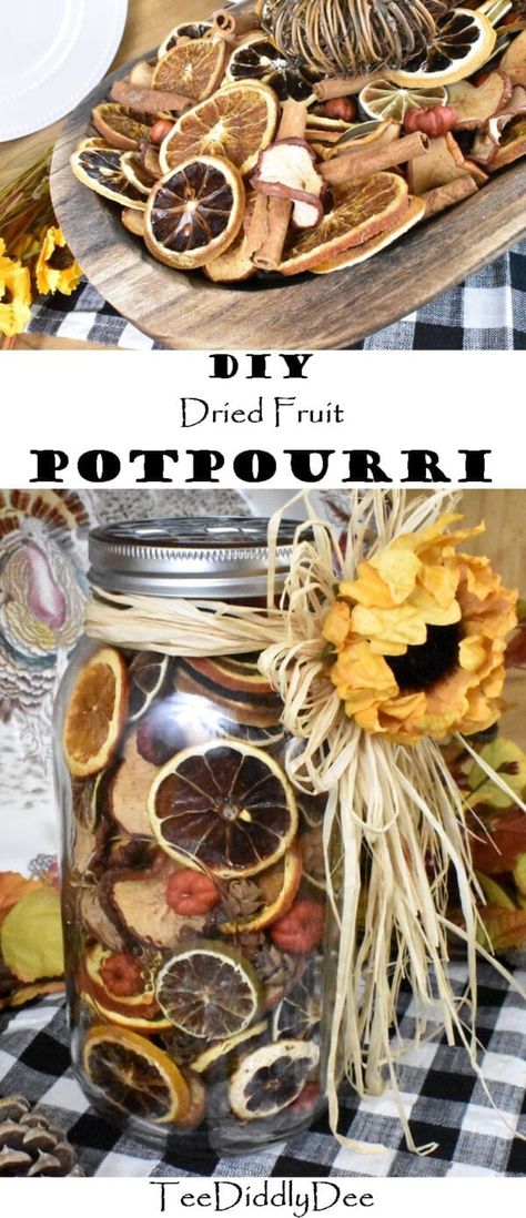 Potpourri Diy, Fall Potpourri, Smell Gift, Dried Potpourri, Homemade Potpourri, Simmer Pot Recipes, Fall Autumn Decor, Simmering Potpourri, Fruit Crafts