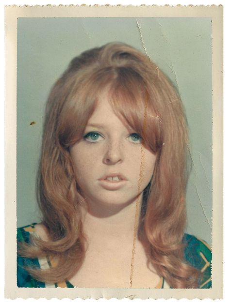 A redheaded Valley girl in a yearbook from the 1960s. 1960s Polaroids, 1960s Portraits, 60s Yearbook, 1960s Photography, 60s Photography, Valley Girl, Custom Awards, Yearbook Photos, Valley Girls