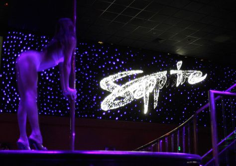 At 70,000 square feet, Sapphire touts itself as the largest strip club in the world, so a lot of beautiful women fit inside the Sapphire Strip Club. Club Design Interior, Strip Clubs, Cash Cow, Devil Aesthetic, Las Vegas Clubs, Gentlemen's Club, Entrepreneur Ideas, Las Vegas Vacation, Bahama Mama